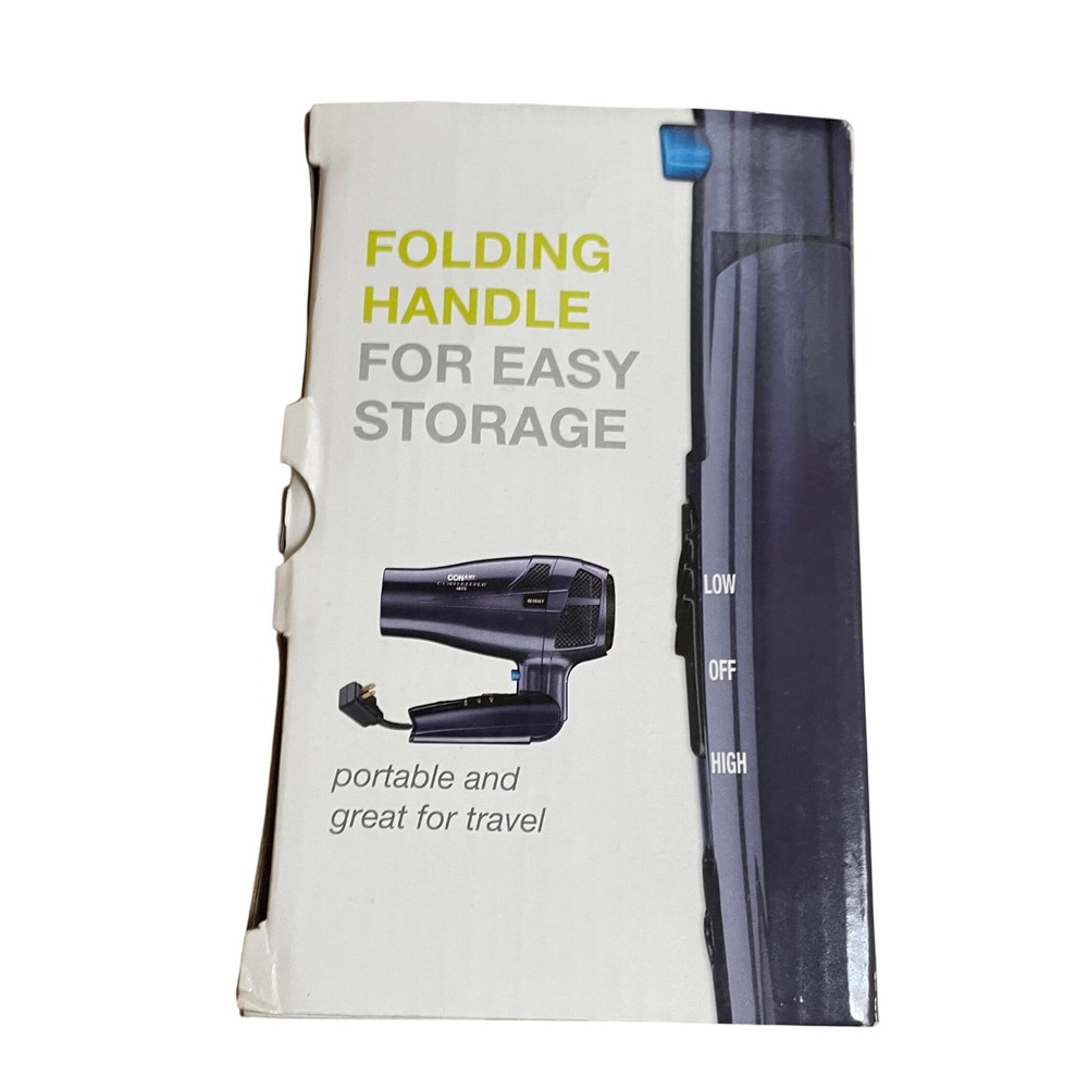 Conair Cord-Keeper 1875 Watt Styler Hair Dryer Folding Handle Dual Voltage 289NX - Picture 5 of 6